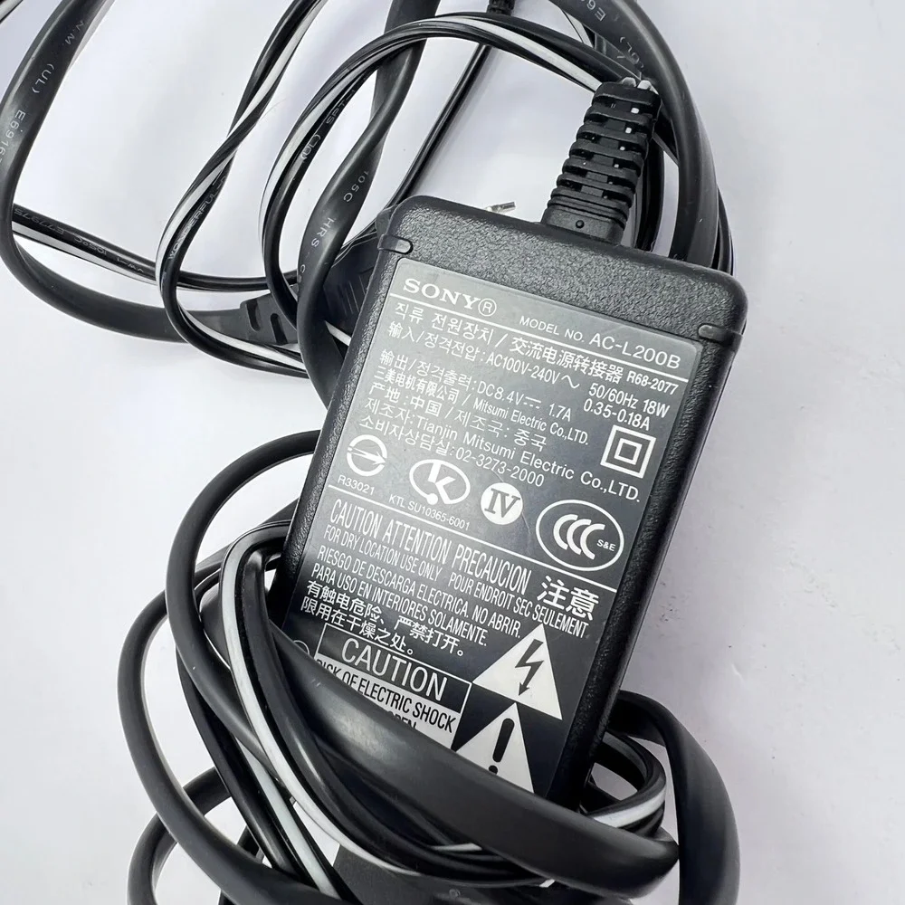 Genuine Sony Handycam AC Adapter Power Supply AC-L200B Charger Cord Camcorder